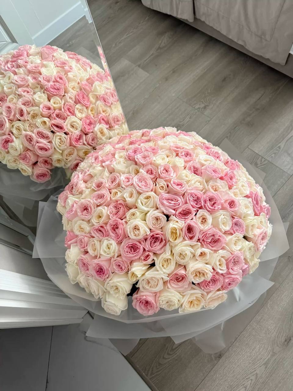 Pink & White Roses